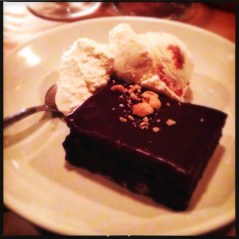 Hazelnut cake with espresso ganache