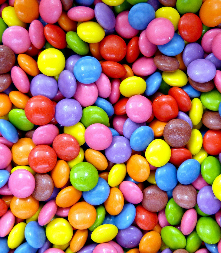 candy smarties M&Ms chocolate confectionary