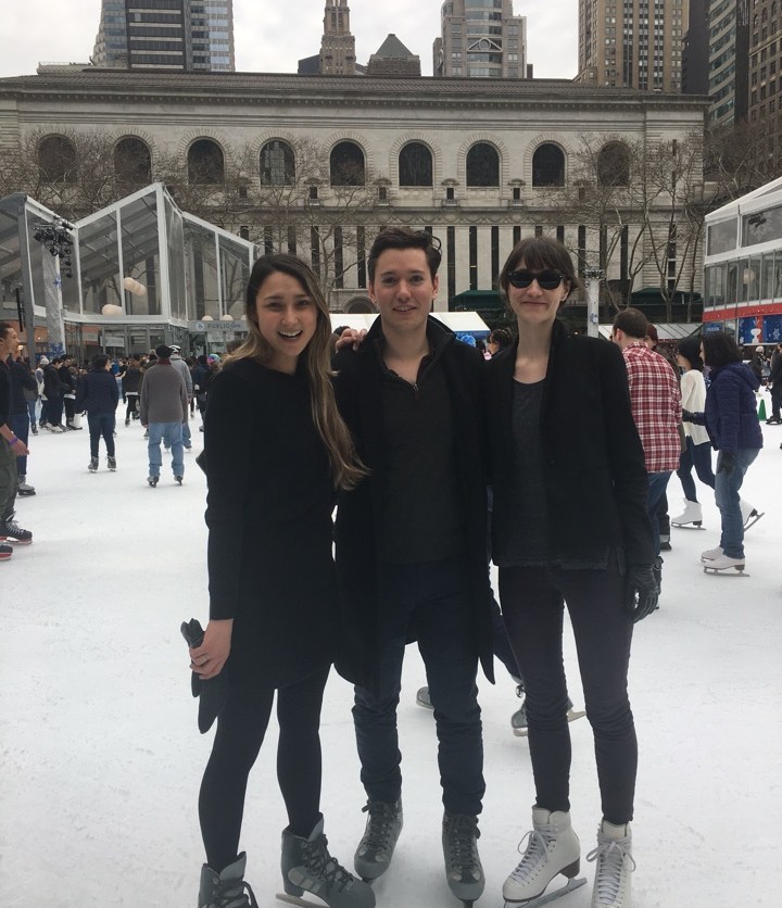 ice skating at Bryant Park Winter Village