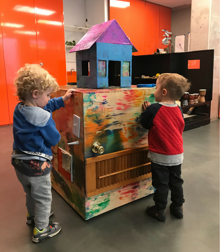 Kids playing at Sugar Hill Museum, Manhattan NYC