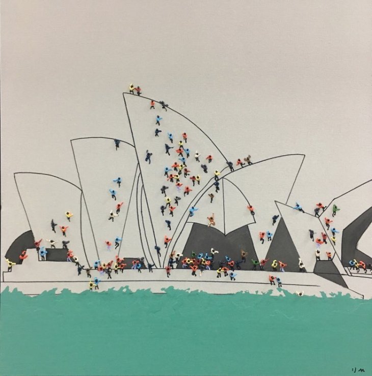 print of Sydney Opera House for Affordable Art Fair NYC