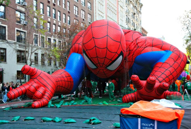 Macy's Thanksgiving float of Spiderman