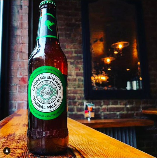 Aussie beer Coopers bars New York