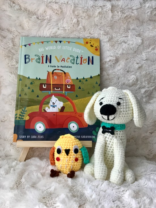 cover of Brain Vacation meditation book for children written by Cara Zelas