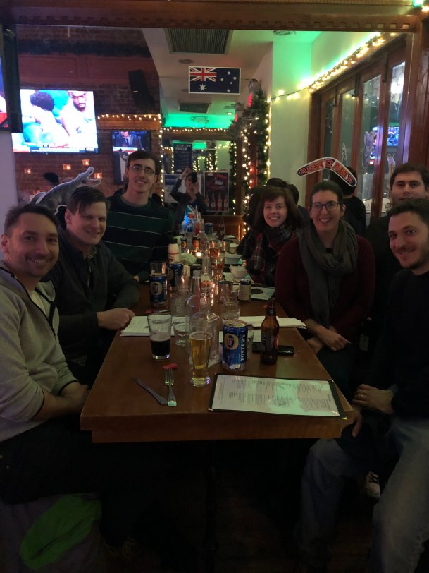 Australian men and women at trivia night at The Australian NYC bar