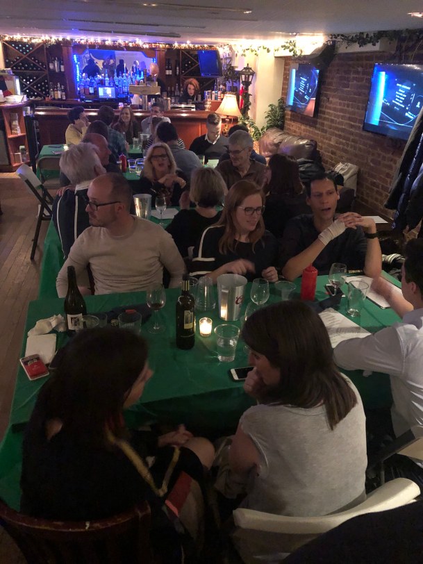 Australian men and women at trivia night at The Australian NYC bar