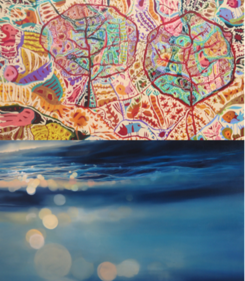 water and color prints