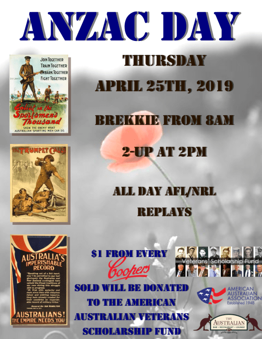ANZAC DAY 2019