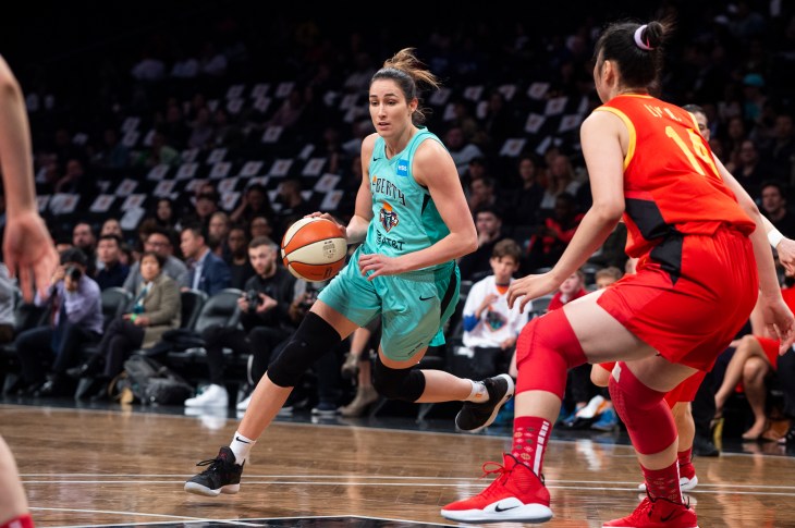 Australian woman basketball athlete in New York Rebecca Allen