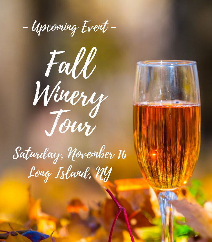 fall wine glass winery tour Long Island
