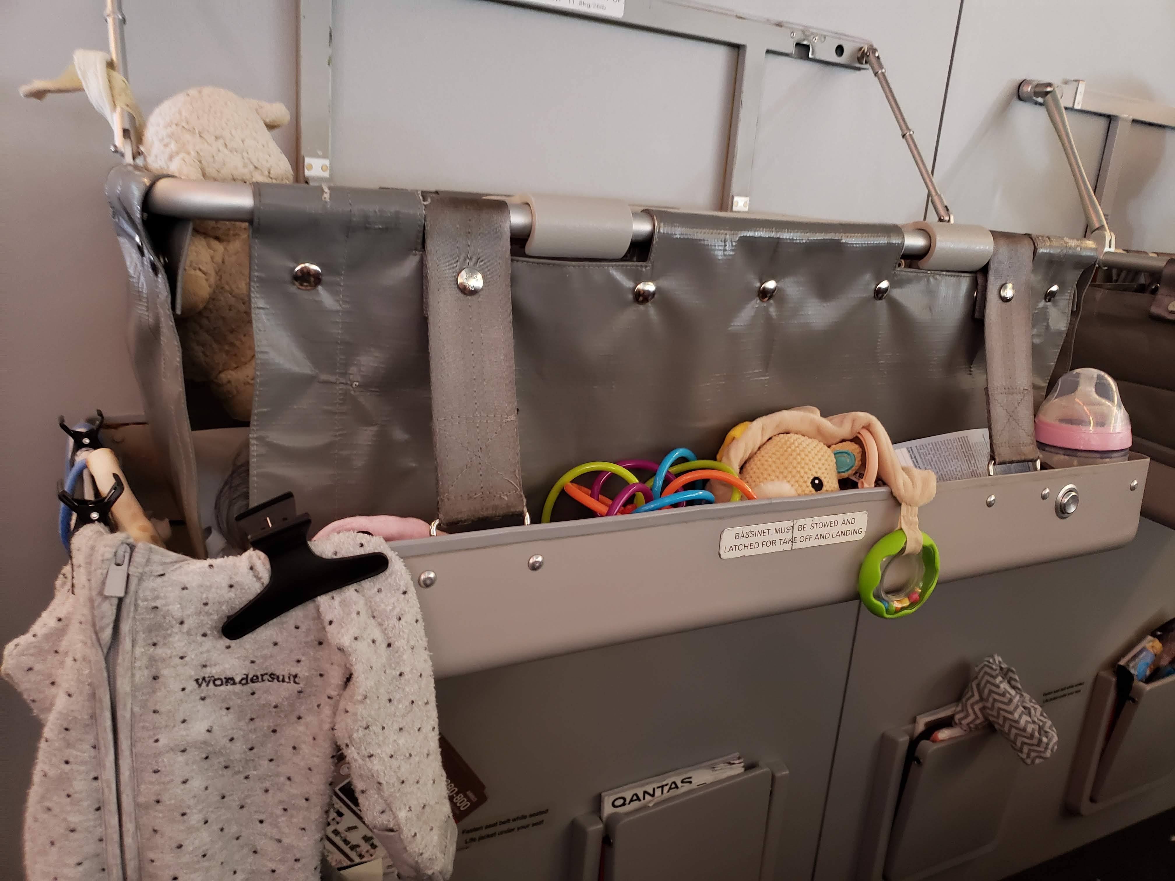 airplane bassinet seat when flying with infants