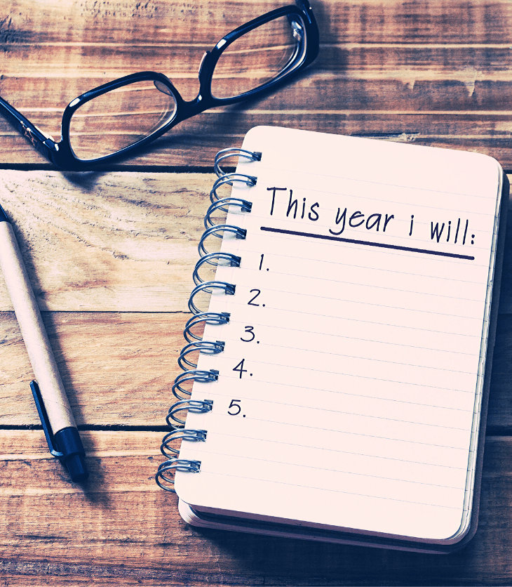 journal of New Year resolutions
