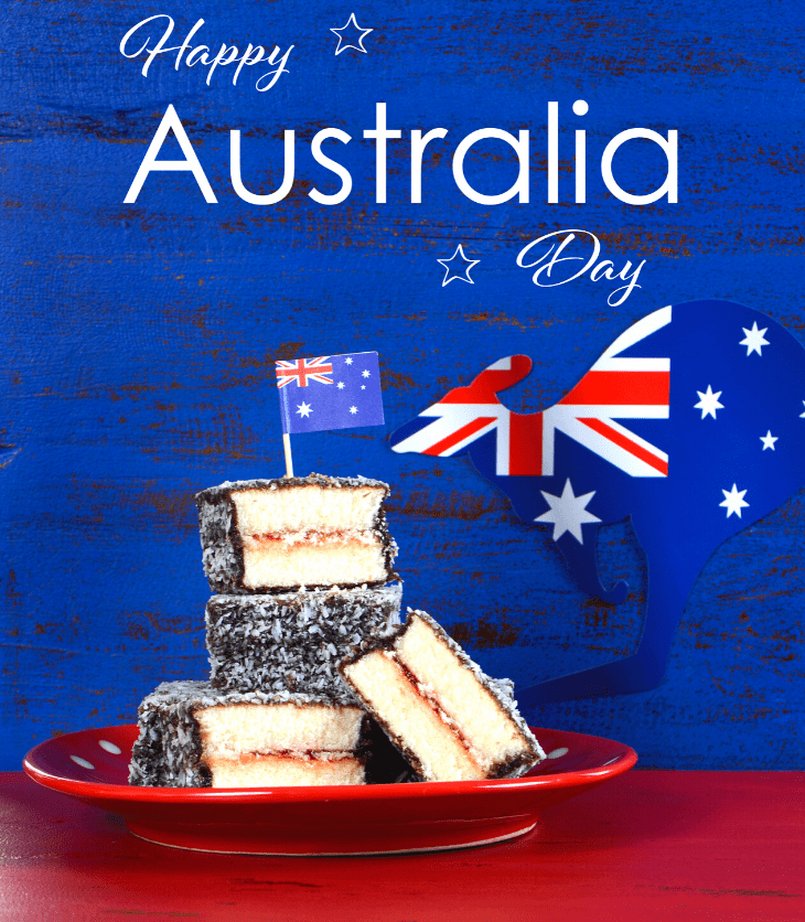 lamination sponge cakes Australian Flag for Australia Day 2020