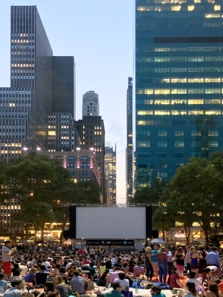 Outdoor Movie Nights at Bryant Park Photo: Zoe Wetherall